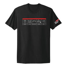 Load image into Gallery viewer, The Majority Report Days of the Week T-Shirt- Black
