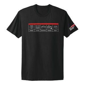 The Majority Report Days of the Week T-Shirt- Black