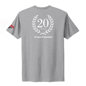 The Majority Report 20th Anniversary T-shirt in Heather Gray