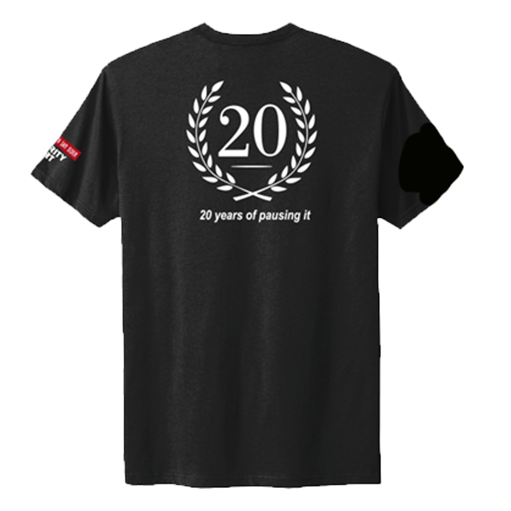 The Majority Report 20th Anniversary T shirt In Black The Majority The majority report 20th anniversary t shirt in black the majority