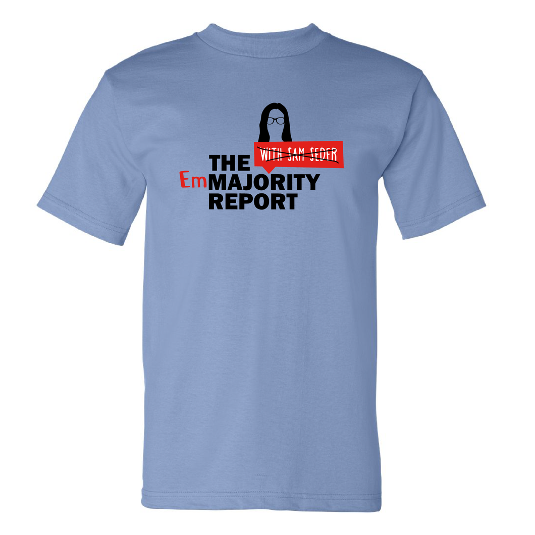 LIMITED EDITION PRE-ORDER - The EmMajority Report T-Shirt in Blue